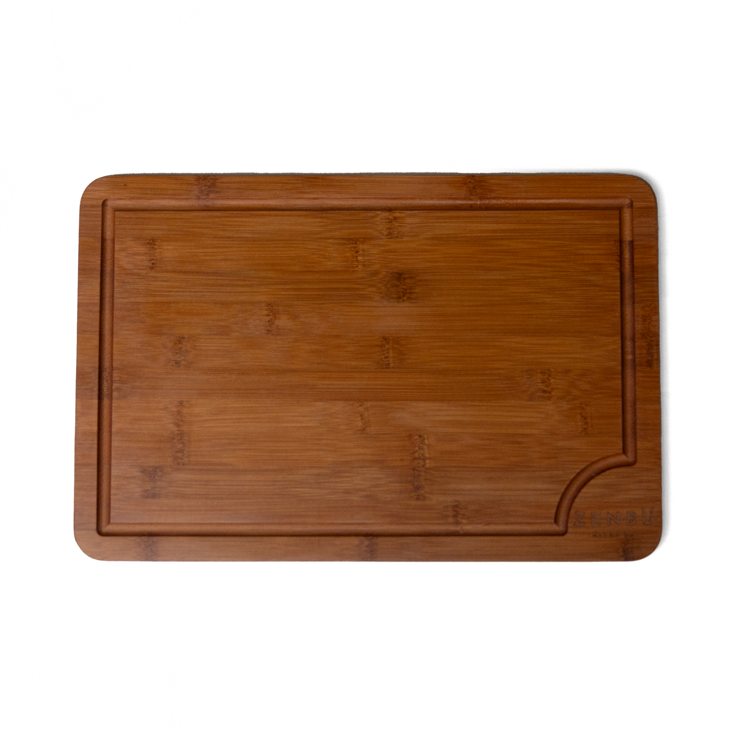 Zenbu Kitchen Bamboo Cutting Board Set – 3-Pack (Dark Bamboo)