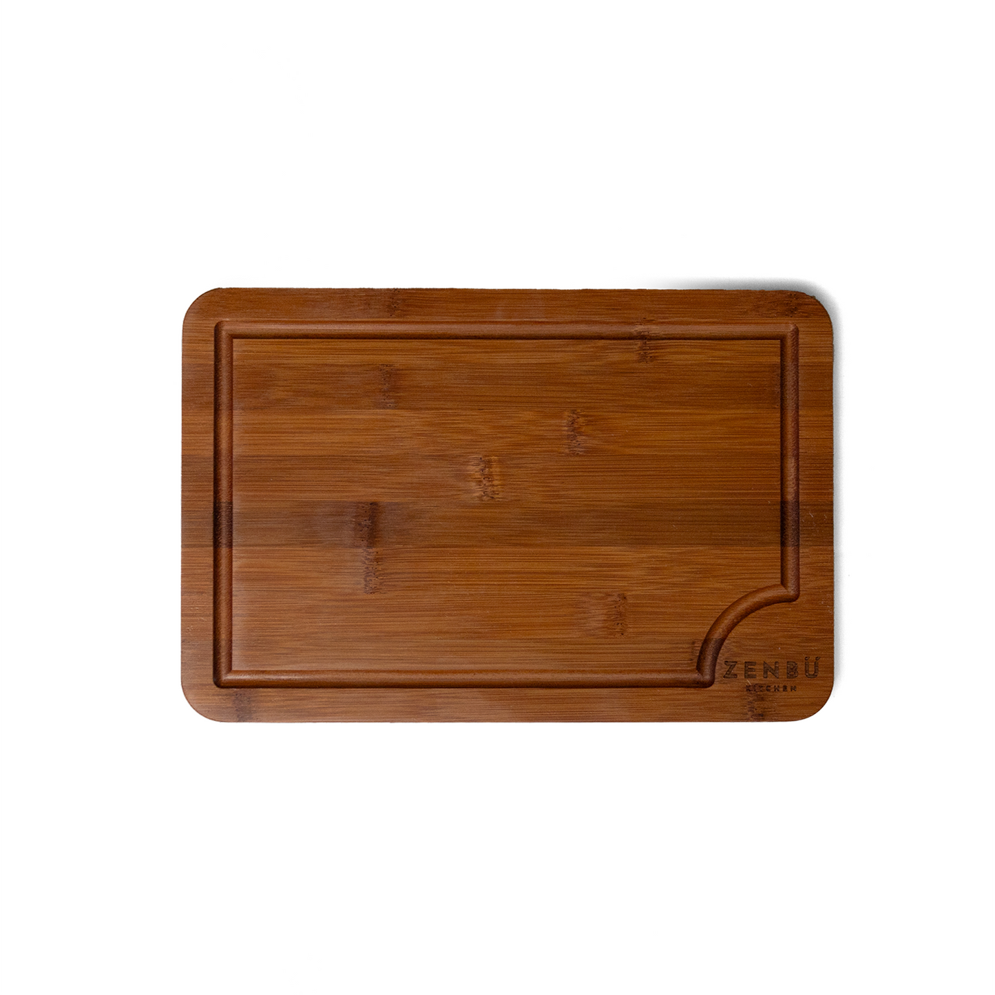 Zenbu Kitchen Bamboo Cutting Board Set – 3-Pack (Dark Bamboo)
