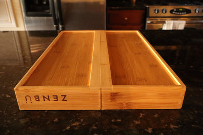 Zenbu Kitchen Expandable Bamboo Drawer Organizer