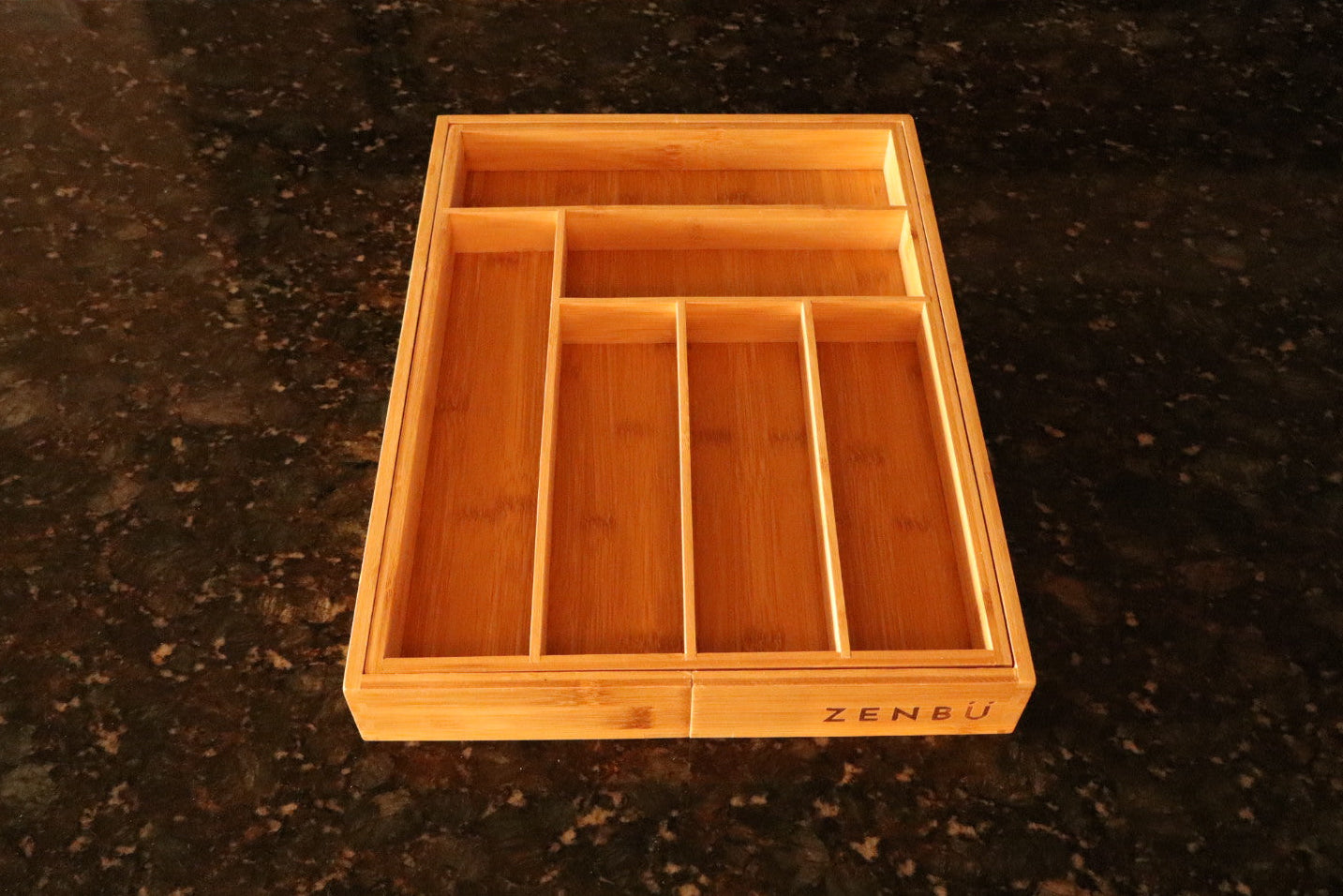 Zenbu Kitchen Expandable Bamboo Drawer Organizer