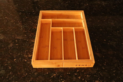 Zenbu Kitchen Expandable Bamboo Drawer Organizer