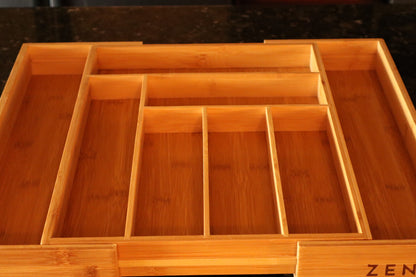 Zenbu Kitchen Expandable Bamboo Drawer Organizer