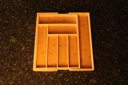 Zenbu Kitchen Expandable Bamboo Drawer Organizer