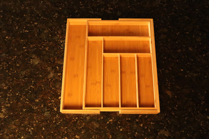 Zenbu Kitchen Expandable Bamboo Drawer Organizer