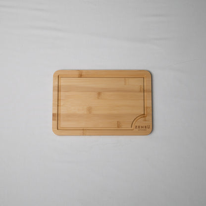 Zenbu Kitchen Bamboo Cutting Board Set – 3-Pack (Light Bamboo)